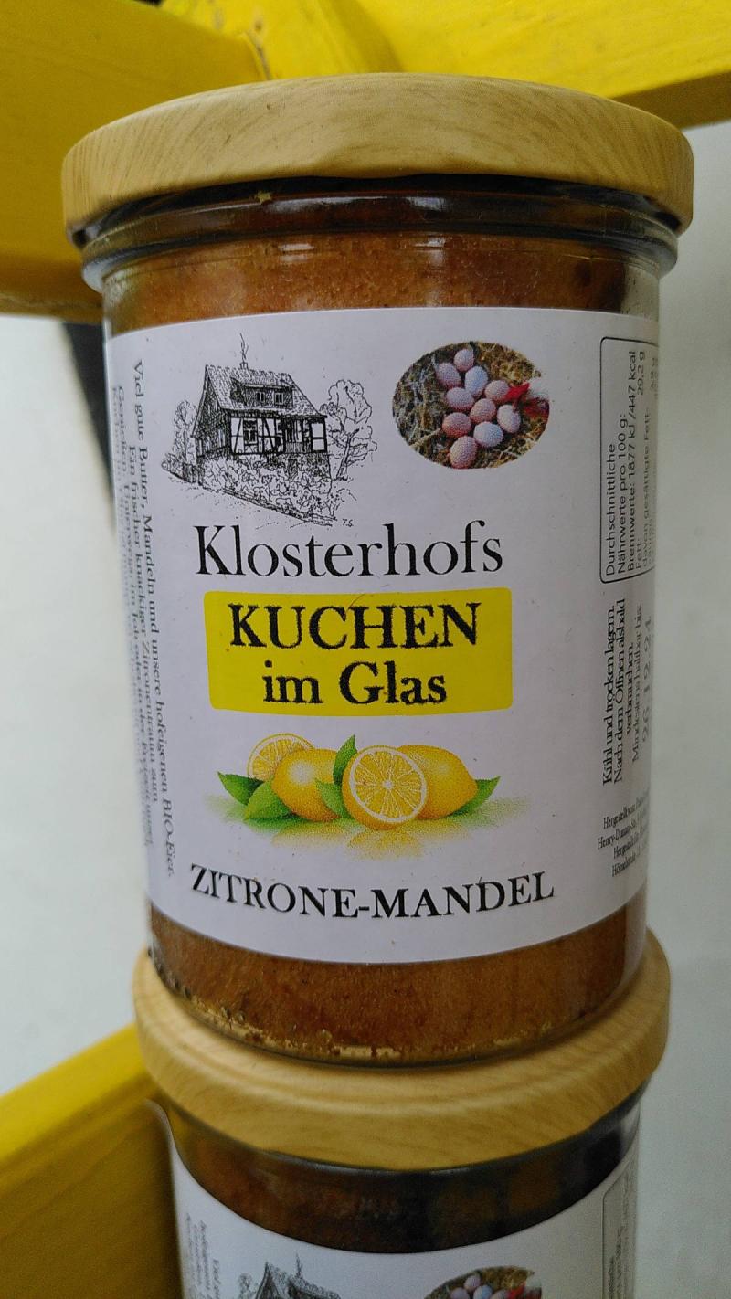 Zitronen-Mandelkuchen im Glas - zur Abholung im Depot Ehrenfeld und Lindenthal